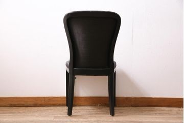 ヴィンテージ家具　ドイツ　WK WOHNEN　黒を基調としたモダンなデザインのチェア(ダイニングチェア、ビンテージ)(R-045794)