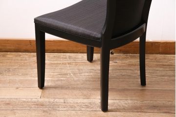 ヴィンテージ家具　ドイツ　WK WOHNEN　黒を基調としたモダンなデザインのチェア(ダイニングチェア、ビンテージ)(R-045794)