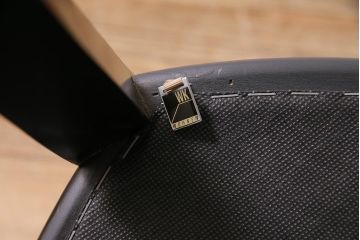 ヴィンテージ家具　ドイツ　WK WOHNEN　黒を基調としたモダンなデザインのチェア(ダイニングチェア、ビンテージ)(R-045794)