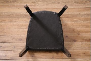 ヴィンテージ家具　ドイツ　WK WOHNEN　黒を基調としたモダンなデザインのチェア(ダイニングチェア、ビンテージ)(R-045795)