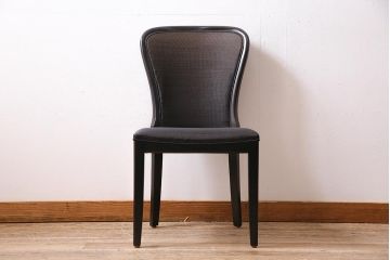 ヴィンテージ家具　ドイツ　WK WOHNEN　黒を基調としたモダンなデザインのチェア(ダイニングチェア、ビンテージ)(R-045796)