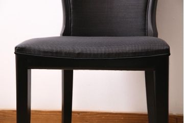 ヴィンテージ家具　ドイツ　WK WOHNEN　黒を基調としたモダンなデザインのチェア(ダイニングチェア、ビンテージ)(R-045796)