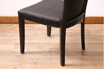 ヴィンテージ家具　ドイツ　WK WOHNEN　黒を基調としたモダンなデザインのチェア(ダイニングチェア、ビンテージ)(R-045796)