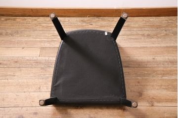 ヴィンテージ家具　ドイツ　WK WOHNEN　黒を基調としたモダンなデザインのチェア(ダイニングチェア、ビンテージ)(R-045796)