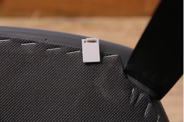 ヴィンテージ家具　ドイツ　WK WOHNEN　黒を基調としたモダンなデザインのチェア(ダイニングチェア、ビンテージ)(R-045796)