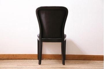 ヴィンテージ家具　ドイツ　WK WOHNEN　黒を基調としたモダンなデザインのチェア(ダイニングチェア、ビンテージ)(R-045798)