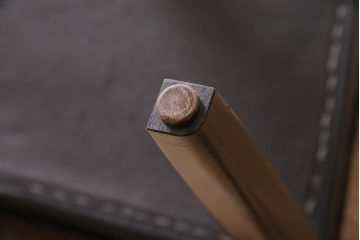 ヴィンテージ家具　ドイツ　WK WOHNEN　黒を基調としたモダンなデザインのチェア(ダイニングチェア、ビンテージ)(R-045798)