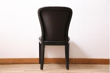 ヴィンテージ家具　ドイツ　WK WOHNEN　黒を基調としたモダンなデザインのチェア(ダイニングチェア、ビンテージ)(R-045799)