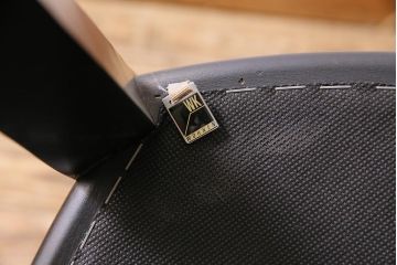 ヴィンテージ家具　ドイツ　WK WOHNEN　黒を基調としたモダンなデザインのチェア(ダイニングチェア、ビンテージ)(R-045799)