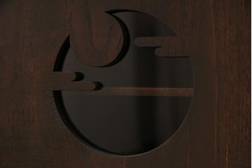 ラフジュ工房オリジナル　古箪笥リメイク　月見うさぎが愛らしい脚付きローボード(テレビ台、テレビボード)(R-045802)