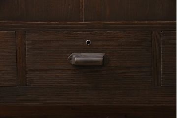 ラフジュ工房オリジナル　古箪笥リメイク　月見うさぎが愛らしい脚付きローボード(テレビ台、テレビボード)(R-045802)