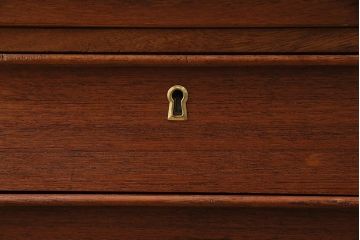 ヴィンテージ家具　北欧ビンテージ　チーク材・ビーチ材　すっきりとしたデザインのデスク(ワークデスク、机、在宅ワーク、在宅用)(R-045807)