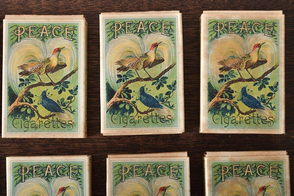 大正9年　専売局記念煙草　欧州大戦終息20個(外箱付)中身入り(R-045818)