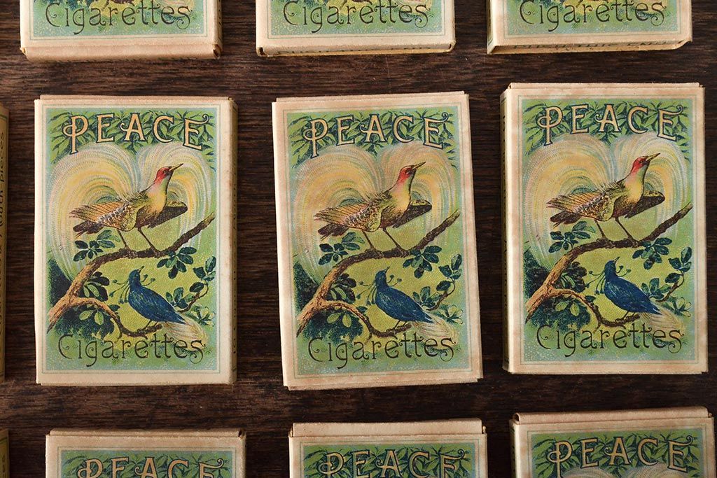 大正9年　専売局記念煙草　欧州大戦終息20個(外箱付)中身入り(R-045818)