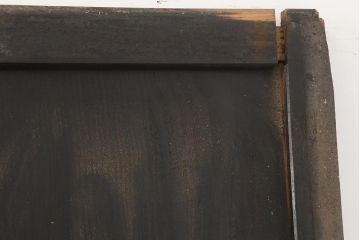 アンティーク建具　明治期　古い木の風合いが魅力のシンプルな板戸4枚セット(帯戸、引き戸)(R-045833)