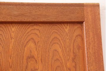 アンティーク建具　昭和中期　鏡板合板　和モダンな空間におすすめの組子帯戸3枚セット(引き戸、ガラス帯戸)(R-045840)