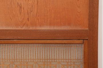 アンティーク建具　昭和中期　鏡板合板　和モダンな空間におすすめの組子帯戸3枚セット(引き戸、ガラス帯戸)(R-045840)