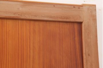 レトロ建具　昭和中期　鏡板一枚板　風情が感じられる組子帯戸4枚セット(引き戸、帯戸)(R-045841)