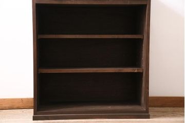 ラフジュ工房オリジナル　古建具リメイク　結霜ガラス　レトロな雰囲気を高める戸棚(収納棚、食器棚、キャビネット)(R-045850)