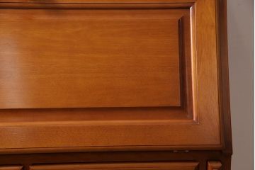 中古　横浜クラシック家具　ダニエル(Daniel)　アーリーアメリカン　気品漂うライティングビューロー(ワークデスク、机、在宅ワーク、在宅用チェスト)(R-045852)