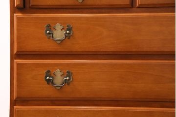 中古　横浜クラシック家具　ダニエル(Daniel)　アーリーアメリカン　気品漂うライティングビューロー(ワークデスク、机、在宅ワーク、在宅用チェスト)(R-045852)