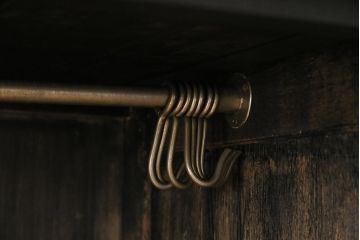 アンティーク家具　大正ロマン　ナラ材　上手物のシックなワードローブ(クローゼット)(R-045856)