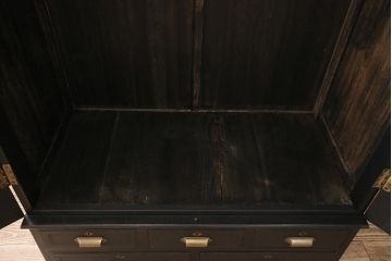 アンティーク家具　大正ロマン　ナラ材　上手物のシックなワードローブ(クローゼット)(R-045856)