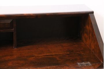 ビンテージ家具　松本民芸家具　#33A型　コンパクトなライティングビューロー(机、在宅ワーク、在宅用デスク)(定価約29万円)(R-045858)