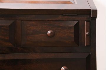 ビンテージ家具　松本民芸家具　#33A型　コンパクトなライティングビューロー(机、在宅ワーク、在宅用デスク)(定価約29万円)(R-045858)