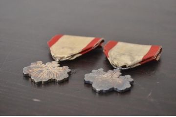 記章　勲章　徽章　等まとめて12点セット(旧日本軍、大満州国建国、帝国軍人、従軍)(R-045873)
