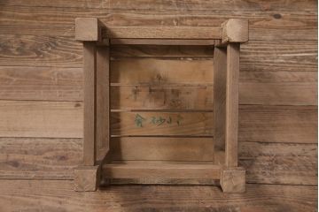 アンティーク家具　昭和初期　ストリップド(剥離)　カシ材　懐かしさ感じる小振りなスクールチェア(木製チェア、椅子、板座チェア)(R-045912)