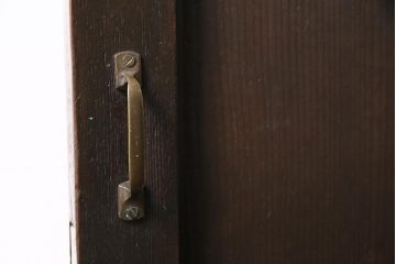 アンティーク建具　大正ロマン　色ガラスがおしゃれな木製ドア(ガラス扉)(R-045914)