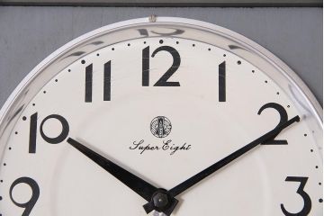 アンティーク時計　AICHI(アイチ、愛知時計電機)　30DAY　Super Eight　手巻き式掛け時計(柱時計、振り子時計)(R-045922)