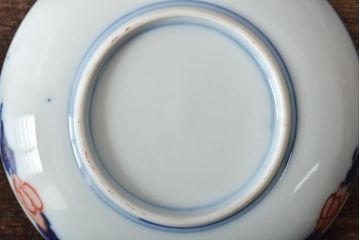江戸期　古伊万里　花鳥図　色絵小皿2枚セット(R-045937)