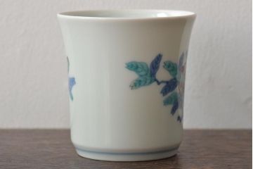 今泉今右衛門　柘榴絵　マグカップ2客(有田焼、色絵)(R-045938)