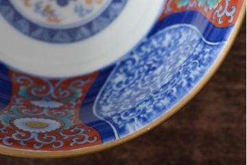 柿右衛門　深鉢2点　徳利1点(染付、渦福龍図、和食器)(R-045941)