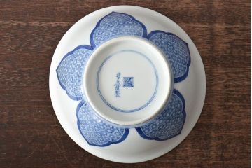 柿右衛門　深鉢2点　徳利1点(染付、渦福龍図、和食器)(R-045941)