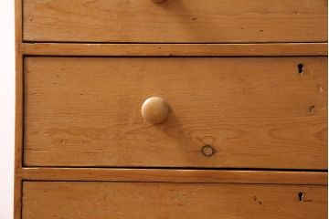 アンティーク家具　フランスアンティーク　カントリースタイルにおすすめなパイン材製のチェスト(引き出し)(R-045943)