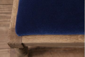 アンティーク家具　イギリスアンティーク　ストリップド(剥離)　オーク材　凝った意匠のダイニングチェア(椅子)(R-045946)
