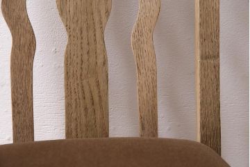 アンティーク家具　イギリスアンティーク　ストリップド(剥離)　オーク材　素朴な木味のダイニングチェア(椅子)(R-045948)