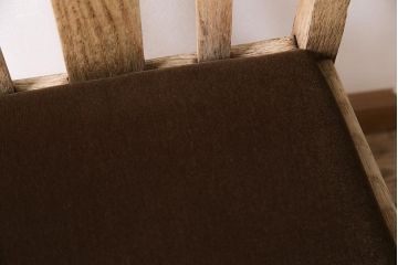 アンティーク家具　イギリスアンティーク　ストリップド(剥離)　オーク材　素朴な木味のダイニングチェア(椅子)(R-045948)