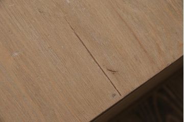 アンティーク家具　昭和初期　ストリップド(剥離)　栓材　ナチュラルな風合いの文机(ローテーブル、センターテーブル)(R-045955)