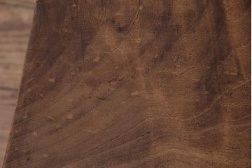 アンティーク家具　ストリップド(剥離)　総ケヤキ材　杢目が美しい平机(座机)(R-045958)