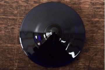 船木倭帆(Shizu)　蓋物(キャンディーポット、ガラス、作家物、吹きガラス)(R-045960)
