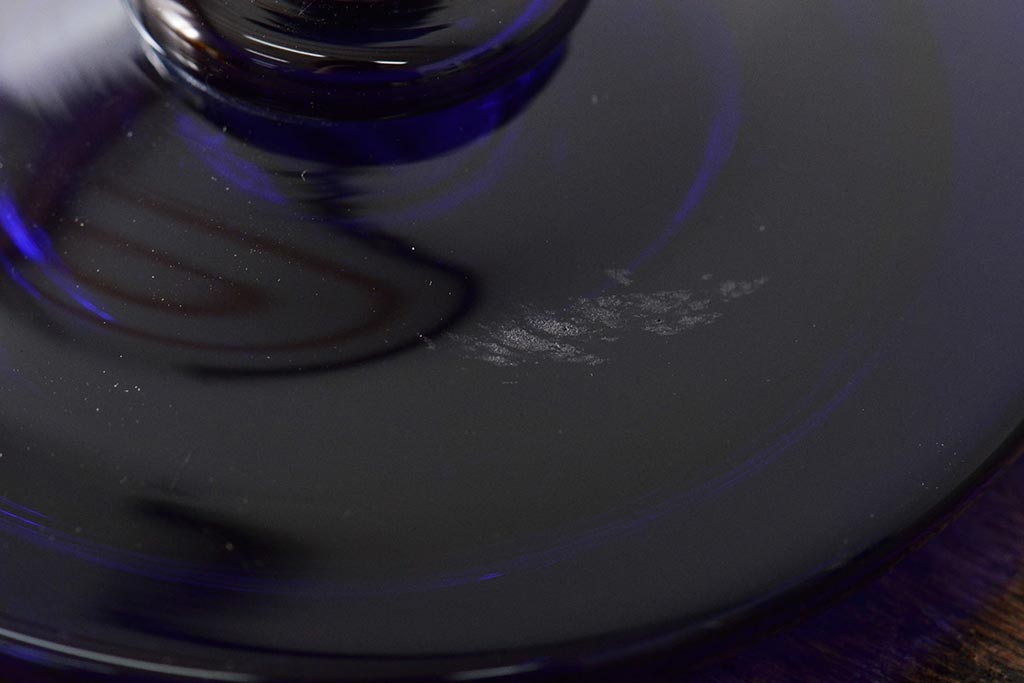 船木倭帆(Shizu)　蓋物(キャンディーポット、ガラス、作家物、吹きガラス)(R-045960)