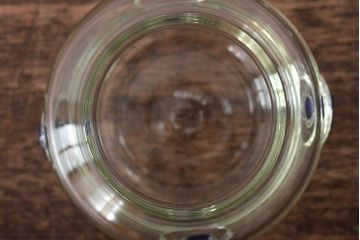 船木倭帆(Shizu)　蓋物(キャンディーポット、ガラス、作家物、吹きガラス)(R-045960)