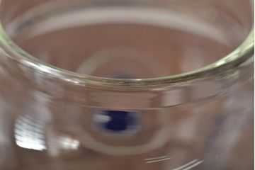 船木倭帆(Shizu)　蓋物(キャンディーポット、ガラス、作家物、吹きガラス)(R-045960)