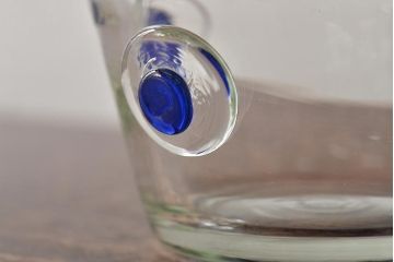 船木倭帆(Shizu)　蓋物(キャンディーポット、ガラス、作家物、吹きガラス)(R-045960)