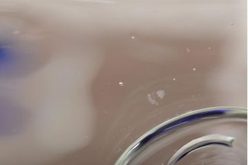 船木倭帆(Shizu)　蓋物(キャンディーポット、ガラス、作家物、吹きガラス)(R-045960)