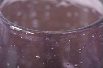 フランス　La　Verrerie　de　Biot　ワイングラス2客(吹きガラス)(R-045961)